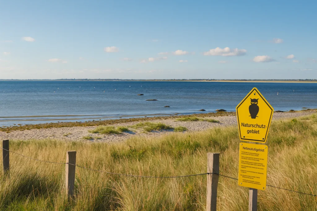 Küste und Dünenlandschaft im Naturschutzgebiet Krummsteert-Sulsdorfer Wiek auf Fehmarn