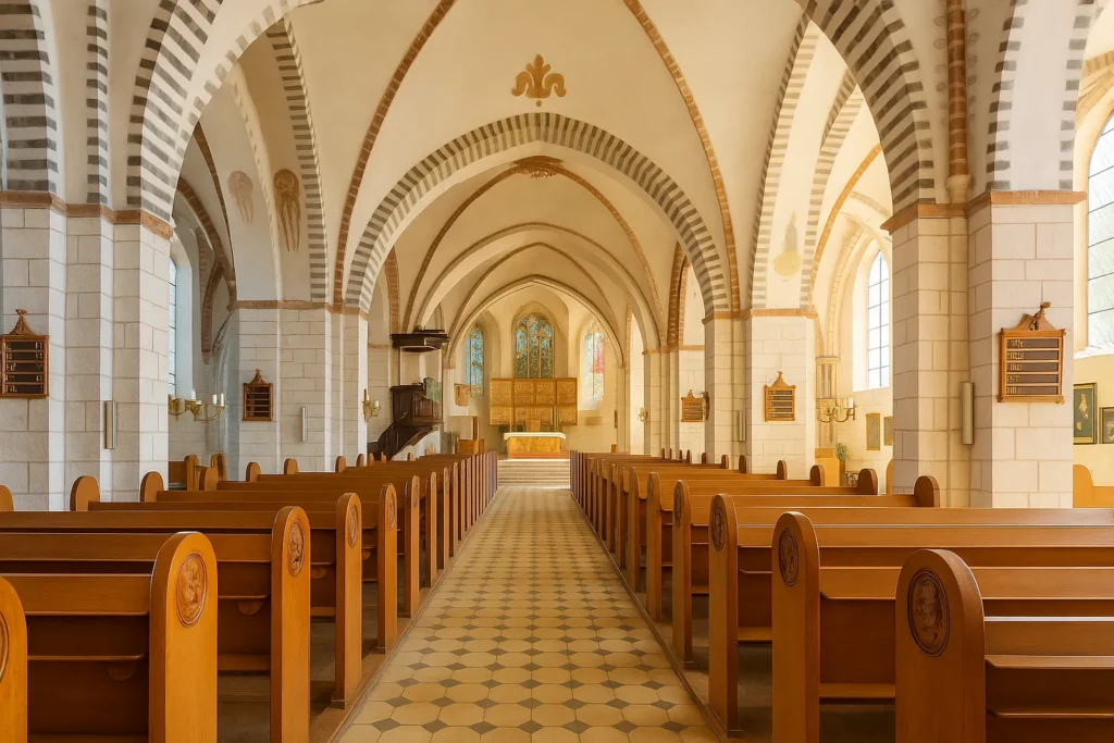 Innenraum der St. Nikolai Kirche in Burg auf Fehmarn